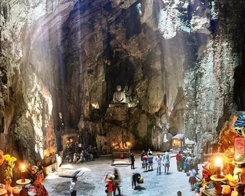 Marble Mountain and Lady Buddha from Hoi An or Da Nang